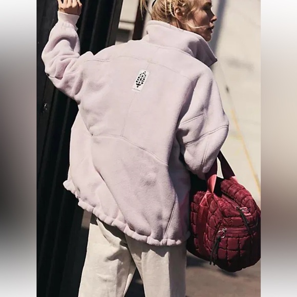 Free people wild & free fleece Jacket women size S oversized - Picture 1 of 9